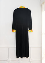 Load image into Gallery viewer, PLAID TRIM VINTAGE VELVET DRESS SET