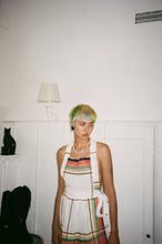 Load image into Gallery viewer, ORANGE + GREEN TABLECLOTH APRON DRESS
