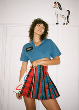 Load image into Gallery viewer, PRIMARY + PLAID WRAP SKIRT