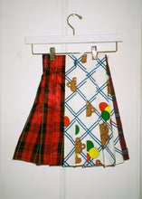 Load image into Gallery viewer, BALLOON BEAR + PLAID WRAP SKIRT
