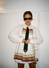 Load image into Gallery viewer, ORANGE + GREEN TABLECLOTH APRON DRESS