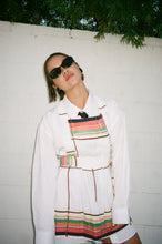 Load image into Gallery viewer, ORANGE + GREEN TABLECLOTH APRON DRESS