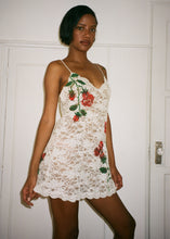 Load image into Gallery viewer, SRPAY ROSE LACE MINI DRESS
