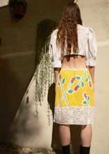Load image into Gallery viewer, YELLOW SKY LONG STEM ROSE SLIP SKIRT
