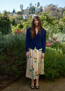 YELLOW ROSE MIDI SKIRT