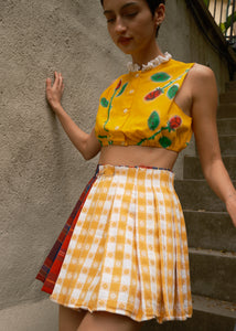 PLAID WRAP SKIRT #5