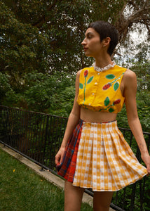 PLAID WRAP SKIRT #5