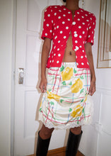 Load image into Gallery viewer, YELLOW ROSE PLAID SLIP SKIRT
