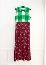 Load image into Gallery viewer, GREEN GINGHAM VINTAGE DRESS
