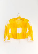 Load image into Gallery viewer, YELLOW GINGHAM DIRNDL BLOUSE
