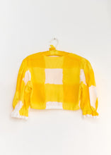 Load image into Gallery viewer, YELLOW GINGHAM DIRNDL BLOUSE
