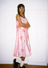 Load image into Gallery viewer, RED LONG STEM ROSE PINK MIDI DRESS

