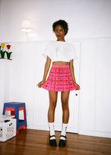 Load image into Gallery viewer, PINK PLAID TENNIS SKIRT
