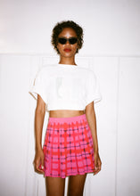 Load image into Gallery viewer, PINK PLAID TENNIS SKIRT
