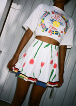 Load image into Gallery viewer, RED TULIP TENNIS SKIRT
