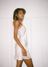 Load image into Gallery viewer, RED ROSE MINI PINK SLIP DRESS
