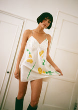 Load image into Gallery viewer, YELLOW LONG STEM ROSE MINI DRESS
