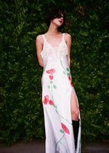 Load image into Gallery viewer, RED LONG STEM ROSE SLIP DRESS
