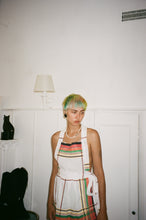 Load image into Gallery viewer, ORANGE + GREEN TABLECLOTH APRON DRESS
