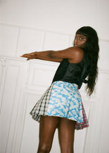 Load image into Gallery viewer, VANILLA SKY PLAID WRAP SKIRT
