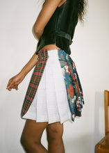Load image into Gallery viewer, DALMATIAN + PLAID WRAP SKIRT
