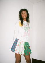 Load image into Gallery viewer, SPORTS + ROSE + BLUE PLAID WRAP SKIRT
