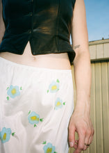 Load image into Gallery viewer, BLUE DITSY FLORAL SLIP SKIRT
