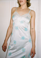 Load image into Gallery viewer, BLUE DITSY FLORAL SLIP DRESS
