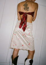 Load image into Gallery viewer, RED ROSE NUDE SLIP SKIRT
