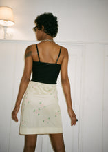 Load image into Gallery viewer, YELLOW PINK ROSE SLIP SKIRT
