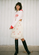 Load image into Gallery viewer, RED ROSE SLIP SKIRT
