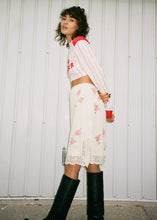 Load image into Gallery viewer, RED ROSE SLIP SKIRT
