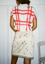 Load image into Gallery viewer, YELLOW RED RIBBON ROSE SLIP SKIRT #2
