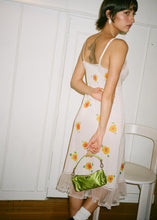 Load image into Gallery viewer, YELLOW + PINK SLIP DRESS
