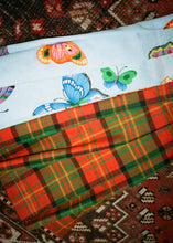 Load image into Gallery viewer, BUTTERFLY + PLAID WRAP SKIRT

