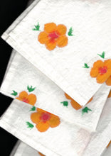 Load image into Gallery viewer, YELLOW FLORAL NAPKIN SET OF 4
